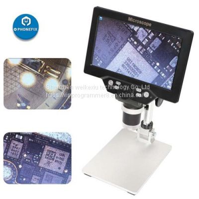 G1200 Digital Microscope With 7 Inch HD LCD And Metal Stand