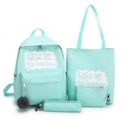 Women Letters Print Girls USB Charge Backpack Cheap Luggage & Bags photo-2