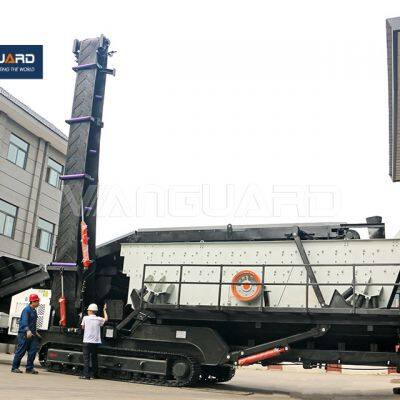 Round Vibrating Screen Crawler Type Mobile Gyratory Vibrating Screening Plant For Sale photo-2