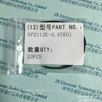 AP2112K-3.3TRG1 CI REG LINEAR 3.3V 600MA SOT2 DIODES INCORPORATED package SOT23-5