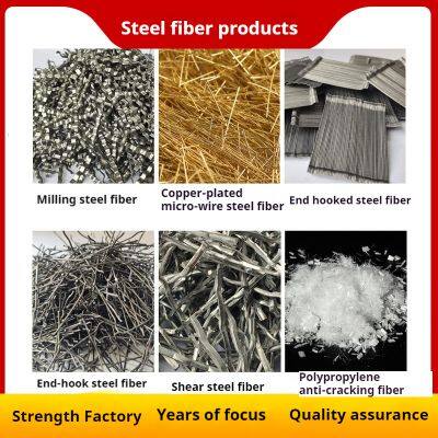 Copper Plated Steel Fiber for Concrete Reinforcement Building Material Coated Steel Fiber Building Materials photo-2