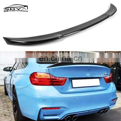 F82 M4 CS Style Carbon Fiber Rear Spoiler Truck Spoiler Wings car styling For BMW F82 M4