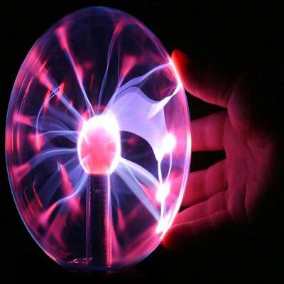 Glass Plasma Ball Sphere Lightning Light Lamp Party Magical Ball Electrostatic Flashing Ball photo-4