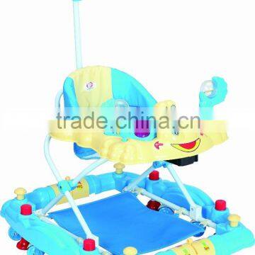 New Model Rolling Baby Walker with Push Bar BM1309P