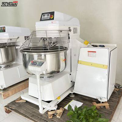Commercial Bakery Baking Machine Dough Kneader Pizzai Mixer, Electric Cooking Kitchen 125kg Flour Spiral Dough Mixer