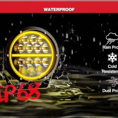 Car LED Driving Work Light 6.5inch LED Laser Driving Light 4x4 Spot Combo Beam Dual Color LED Lights DRL for Offroad photo-4