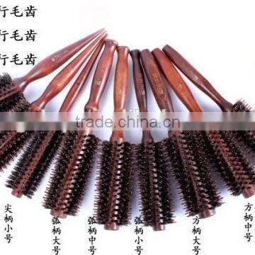 2014 hot sale boar-bristle round salon hair comb