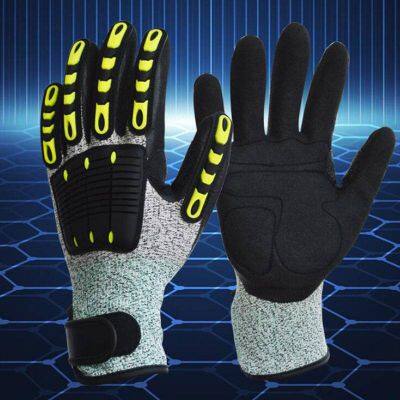 Yingkeer Enkerr Nitrile Frosted Cut-resistant and Shock-absorbing Gloves, Anti-impact Gloves, Level 5 Cut-resistant Gloves photo-4
