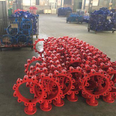 ANSI Class 150 Lug/Wafer Butterfly Valve ASTM A126B Body API 609 Design ASME B16.42 Flange Industrial Pipeline Valve Manual/Worm/Electric Operated photo-2