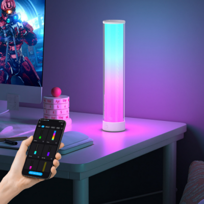 Intelligent Bluetooth Dimming Color Atmosphere Light， Rechargeable Bedside Lamp ，Bedroom Decoration Small Night Light， Remote Control Light photo-4