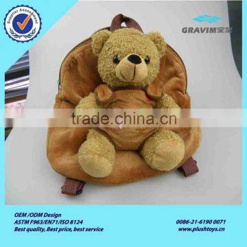 Plush teddy bear backpack