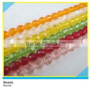 Multi Color Jewelry Crystal Glass Beads Strands 10 mm Round Faceted Loose Beads