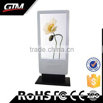 42 Inch Floor Stand White Media Player Usb Video Player Circuit For Advertising Monitor