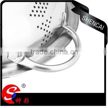 2016 Hot Kitchenware Vegetable Strainer Basket/ Stainless Drain Basin/ Fruit Rice Colander photo-3