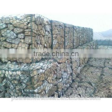 low price PVC coated Gabion box 2X1X1 (manufacturer,factory)