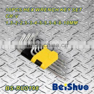 BS-RU0198 10pcs small hex wrench key set
