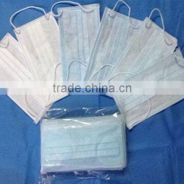 3-ply Nonwoven face mask / PP face mask earloop CE ISO FDA