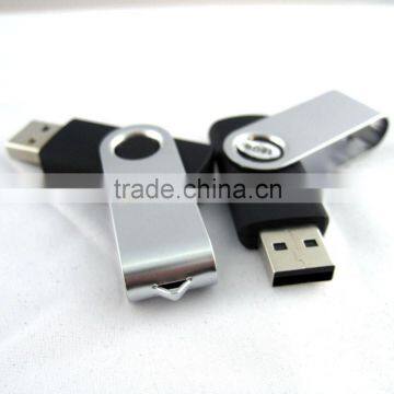 Bulk Cheap 1gb Metal Swivel USB Flash drive custom with logo