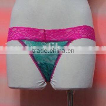 Sexy Cheap Open Crotch Lace Panties Disposable Underwear / Disposable Ladies Panties Models photo-3