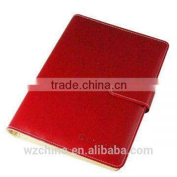 Professional factory supply leather notebook with clasp