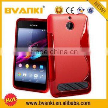 for sony xperia e1 tpu case, tpu case for sony xperia e1,Mobile Phone S Line TPU Gel Back Cover for Sony Xperia E1