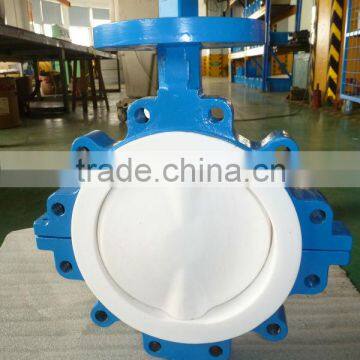 PTFE Lined Butterfly Valve for acid service