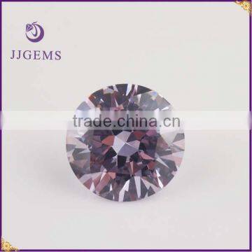 Alibaba 12mm round lavender loose cz stone wholesale