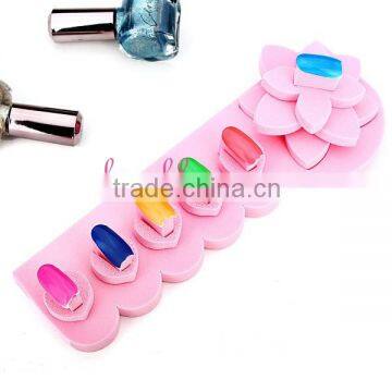 Pink Sponge Eva Nail Practice Stand Holder