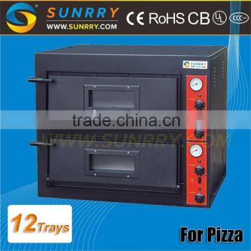 Professional kitchen equipment high efficiency 2 decks bread oven used industrial pizza baking oven for hotel & restaurant