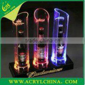 beautiful acrylic bottle display stand with LED