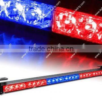 27" Hazard Emergency Warning Tow Traffic Advisor Strobe Light Bar -Red&Blue