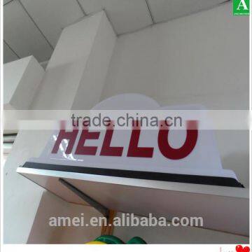 White PMMA /PC Plastic LED Light Taxi Top Box Vacuum Forming photo-2