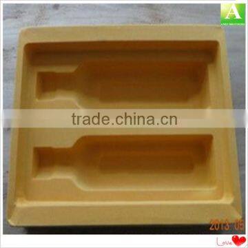 Plastic flocking cosmetic compartments tray