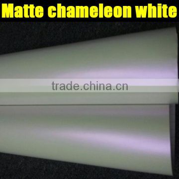 Pearl matte white chameleon sticker for car wrapping