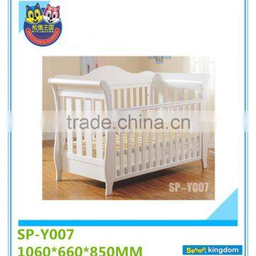 Pine Wood Castle Baby Crib