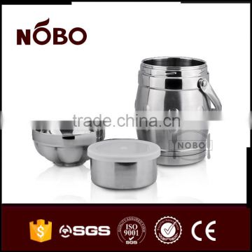 stainless steel food warmer container with handle