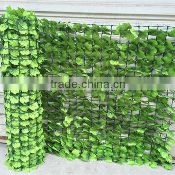 outdoor decorative 300cm artificial plastic ivy privacy fence