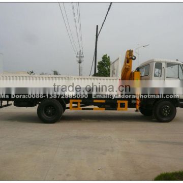 Dongfeng knuckle boom crane with cargo truck