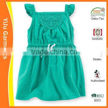 Kids Fashion caucal summer sleeveless cotton skirt