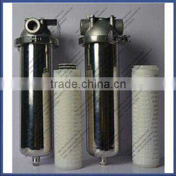 SS304 316 Polished Material 10 20 30 40 Inch Micro Stainless Steel Filter Housing With Pressure Meter photo-5