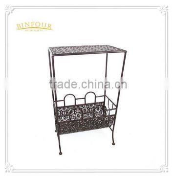 Fashion Shelf stand display corner magazine racks home deco