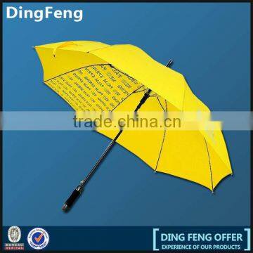 Top Quality 27'*8k Plastic Cover advertising golf umbrella