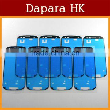50pcs/Lot For Samsung galaxy S3 i9300 i9305 i535 T999 L710 Front Frame Adhesive Sticker Free Shipping