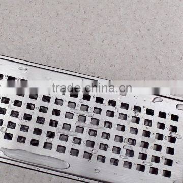 Stainless Steel Linear Shower Floor Drain With Wedge Wire Grate photo-5