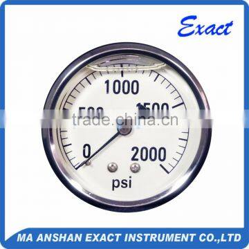 Stainless Steel Oil Filled Pressure Gauge Manometer