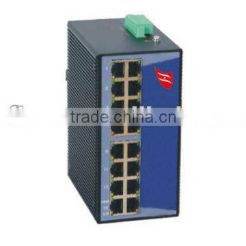 Fiber Optical industrial ethernet switch 16 ports