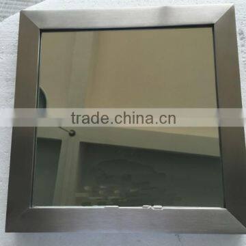 Glossy Wall Mounted Stainless steel Bothroom Mirror Frame