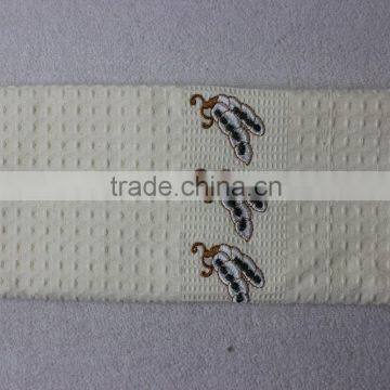 Top Quality Cotton Waffle Weave White Embroidery Kitchen Towels photo-2