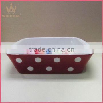 Porcelain and Ceramic rectangular bakeware