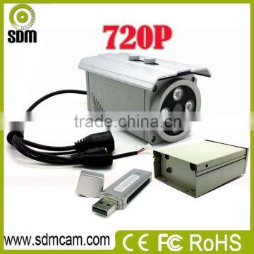 Outdoor surveillance street cctv camera 720P with USB/RJ45 for easy video storage